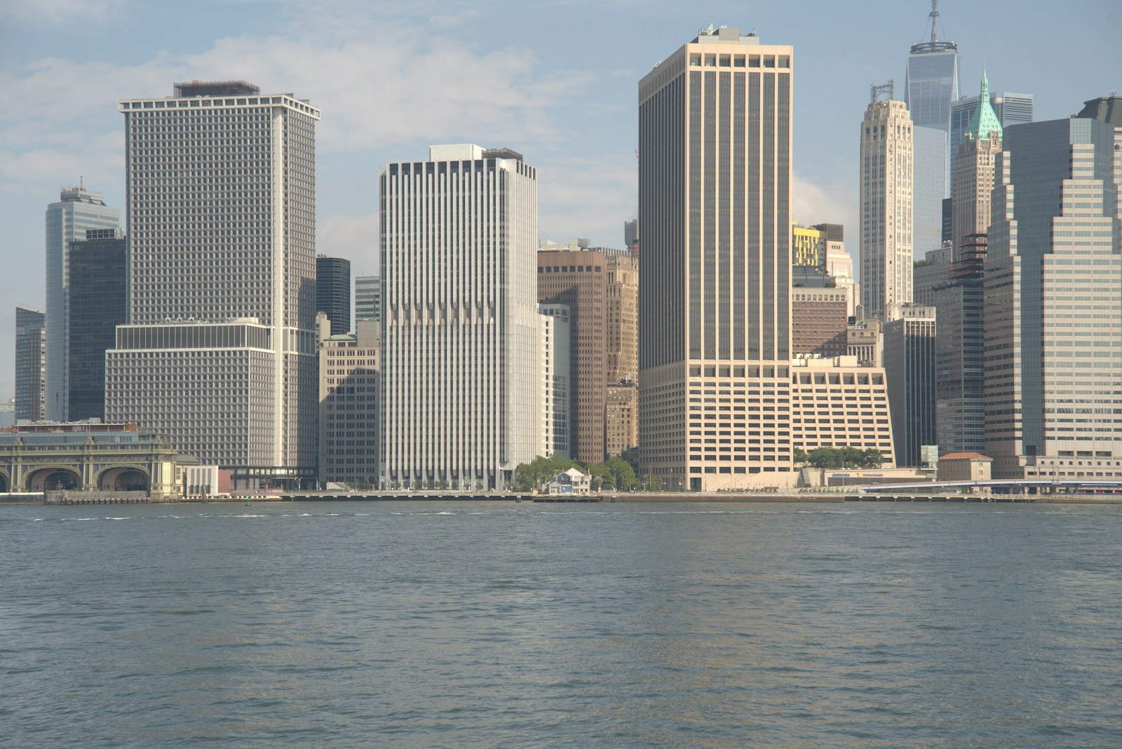 Manhattan financial district skyline